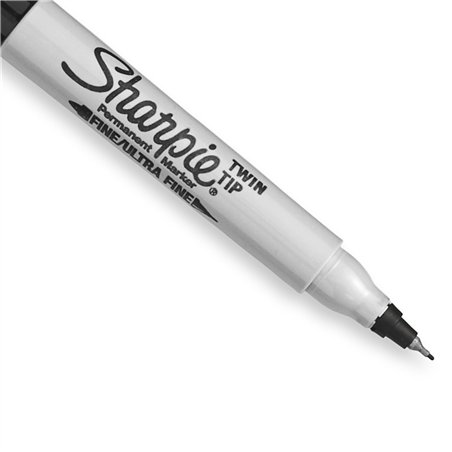 1x8 Sharpie Twin Tip pennar. permanenti UF + F 8 colori