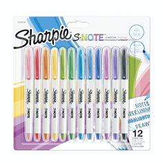 1x12 Sharpie pennarelli creativi S-Note 12 colori