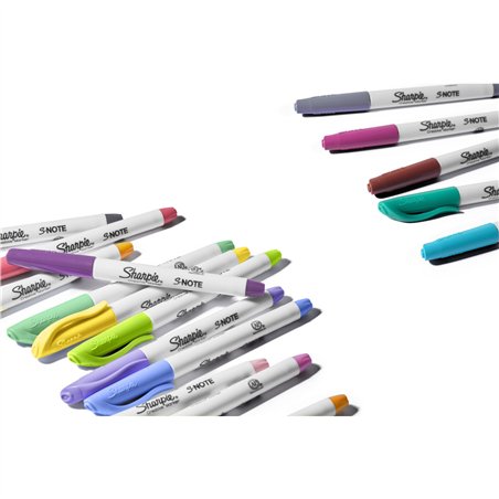 1x12 Sharpie pennarelli creativi S-Note 12 colori