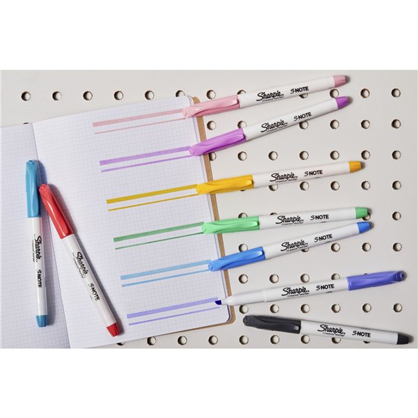 1x12 Sharpie pennarelli creativi S-Note 12 colori