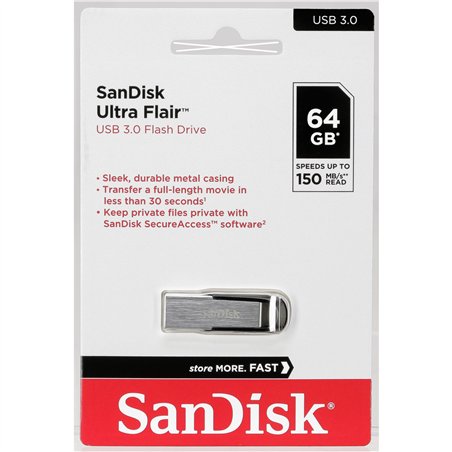 SanDisk Cruzer Ultra Flair  64GB USB 3.0          SDCZ73-064G-G46