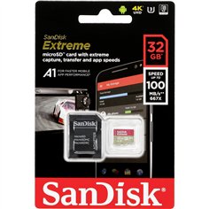 SanDisk microSDHC V30 A1    32GB Extreme 100MB SDSQXAF-032G-GN6MA
