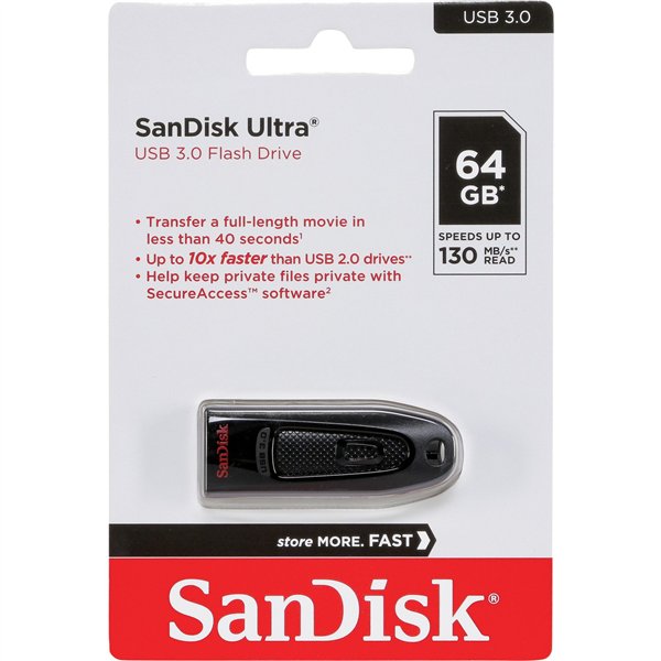 SanDisk Ultra USB 3.0       64GB SDCZ48-064G-U46