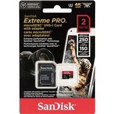 SanDisk microSDXC            2TB Extreme Pro A2 C10 V30 UHS-I U3