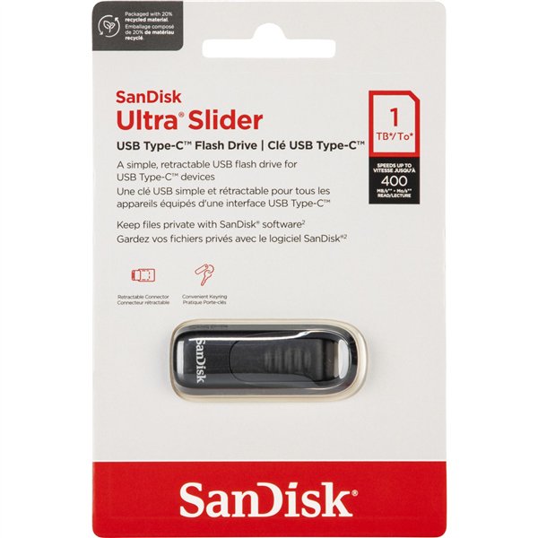 SanDisk Ultra Slider         1TB USB Typ-C       SDCZ480-1T00-G46