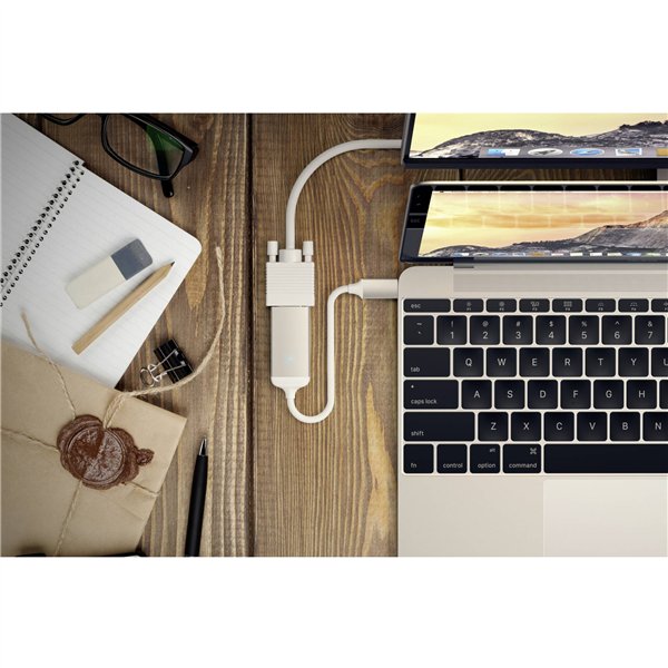 Satechi Type-C zu VGA adatt. argento