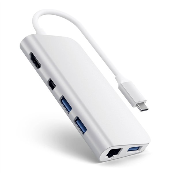 Satechi TYPE-C Multimedia adatt. argento