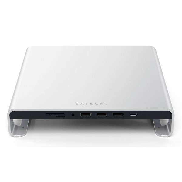 Satechi aluminio Monitor Stand Hub for iMac argento