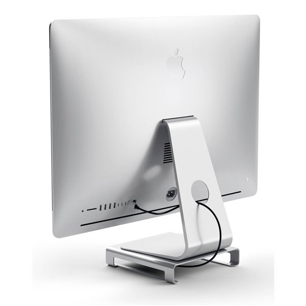 Satechi aluminio Monitor Stand Hub for iMac argento
