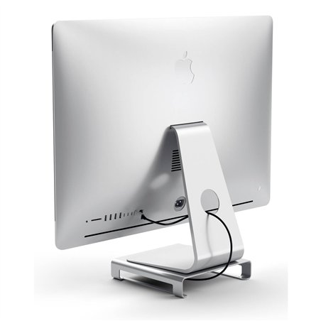 Satechi aluminio Monitor Stand Hub for iMac argento