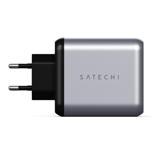 Satechi 30W Dual Port Wall caricabatt. space grigio
