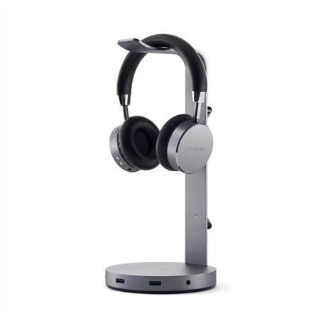 Satechi Aluminum Headphone Stand Hub space grey