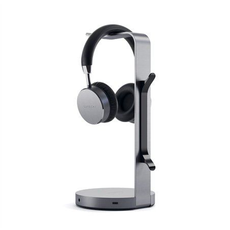 Satechi Aluminum Headphone Stand Hub space grey