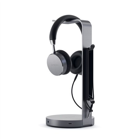 Satechi Aluminum Headphone Stand Hub space grey