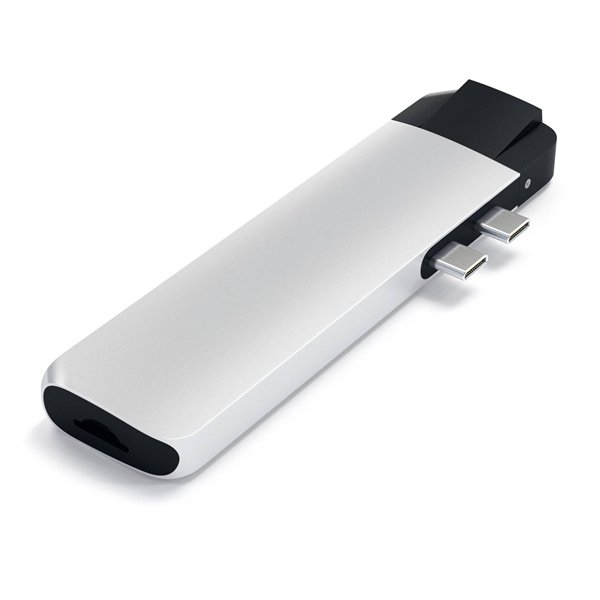 Satechi Type-C Pro Hub With Ethernet & 4K HDMI argento