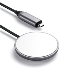 Satechi Magnetic Wireless Charging Cable space gray