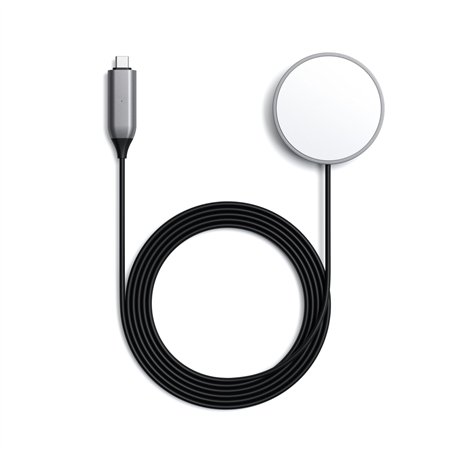 Satechi Magnetic Wireless Charging Cable space gray
