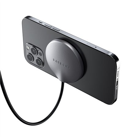 Satechi Magnetic Wireless Charging Cable space gray