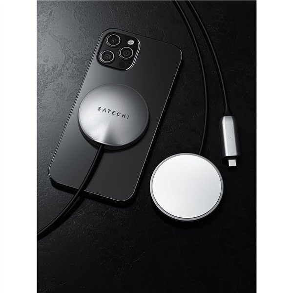 Satechi Magnetic Wireless Charging Cable space gray