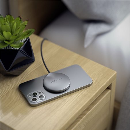Satechi Magnetic Wireless Charging Cable space gray