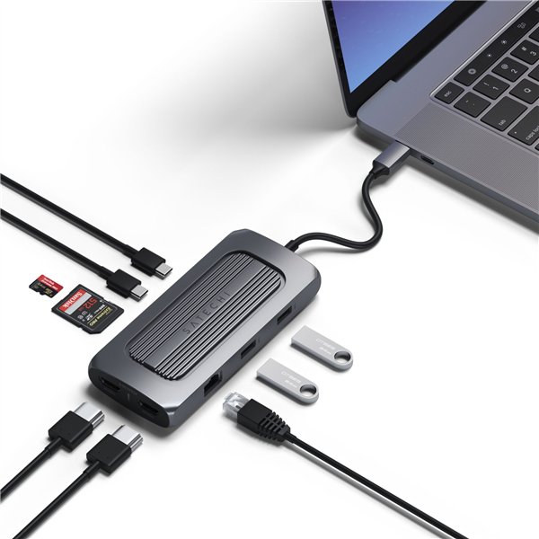 Satechi USB-C Multiport MX adatt. grigio spazio