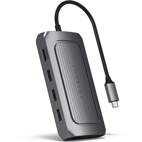Satechi USB4 Multiport adatt. con 8K HDMI grigio spazio