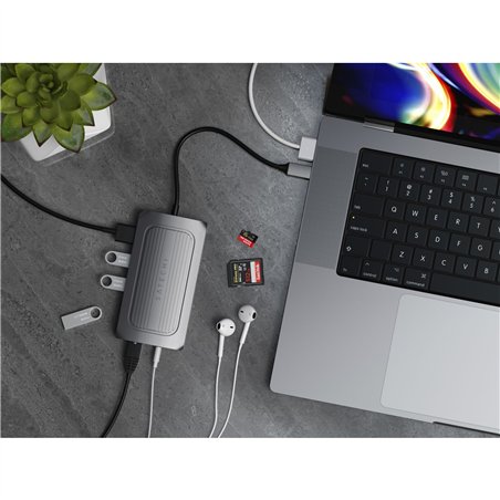 Satechi USB4 Multiport adatt. con 8K HDMI grigio spazio