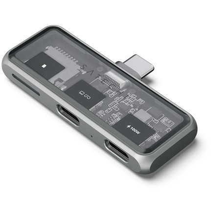 Satechi USB-C PD Mobile XR Hub & MicroSD Card Reader space grey