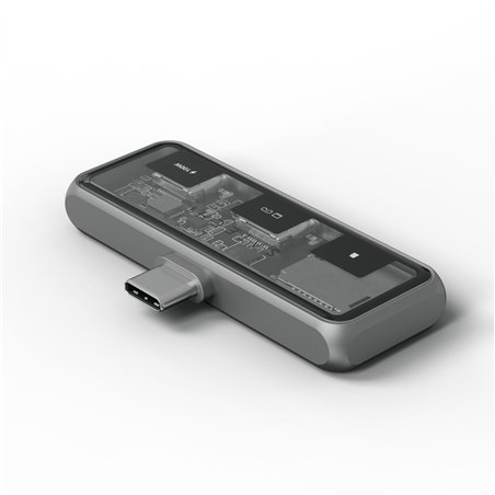 Satechi USB-C PD Mobile XR Hub & MicroSD Card Reader space grey