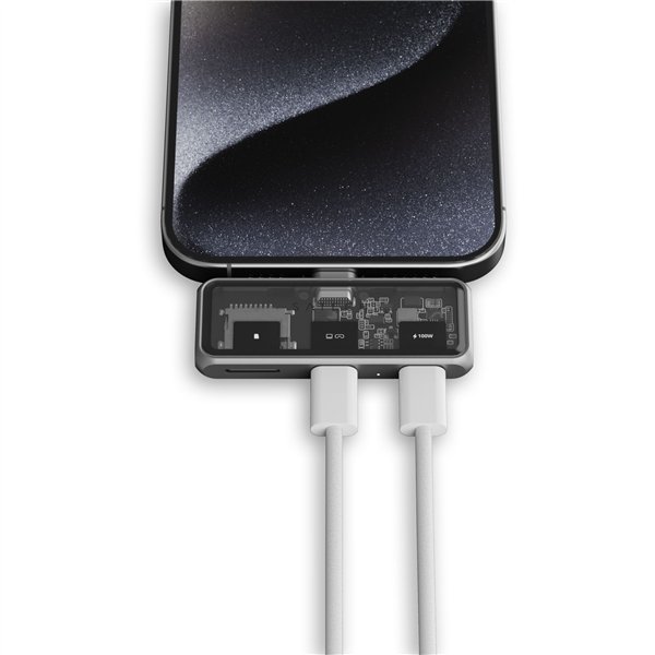 Satechi USB-C PD Mobile XR Hub & MicroSD Card Reader space grey