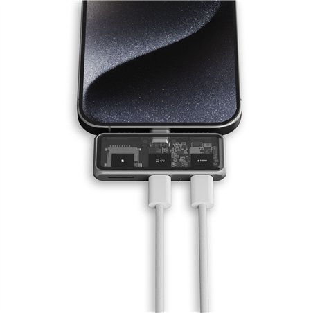 Satechi USB-C PD Mobile XR Hub & MicroSD Card Reader space grey