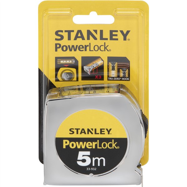 Stanley metro a nastro Powerlock, 5m  19mm