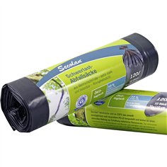 1x10 Secolan Heavy Duty Garbage Bags 120 l grigio/nero