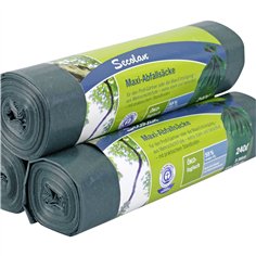 1x5 Secolan Maxi Garbage Bags 240 l verde/nero