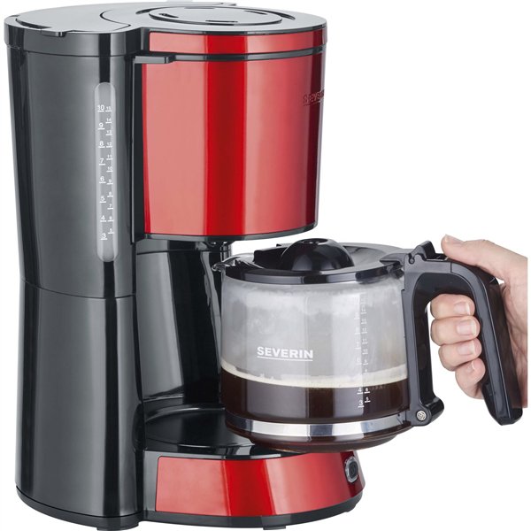 Severin KA 4817 macchina da caffè filtro, rosso