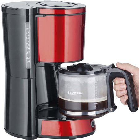 Severin KA 4817 macchina da caffè filtro, rosso