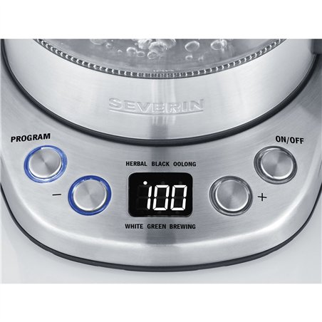 Severin WK 3473 bollitore tè/acqua in vetro, 1l
