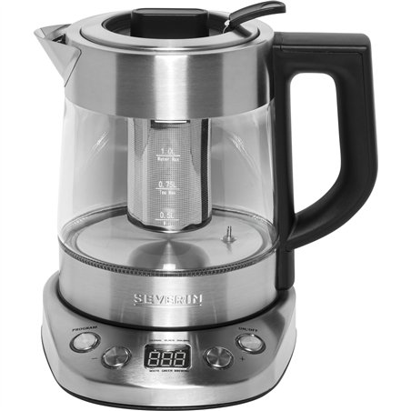 Severin WK 3473 bollitore tè/acqua in vetro, 1l