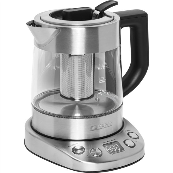 Severin WK 3473 bollitore tè/acqua in vetro, 1l