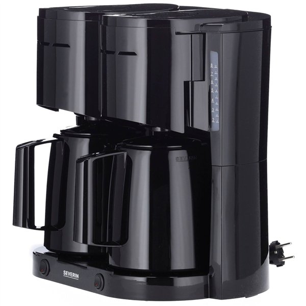 Severin KA 9315 nero macchina da caffè doppio filtro