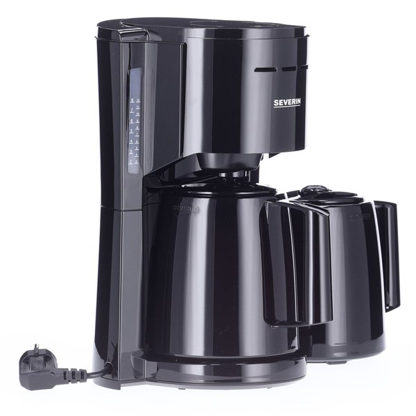 Severin KA 9307 nero   macchina da caffè filtro con 2 caraffe