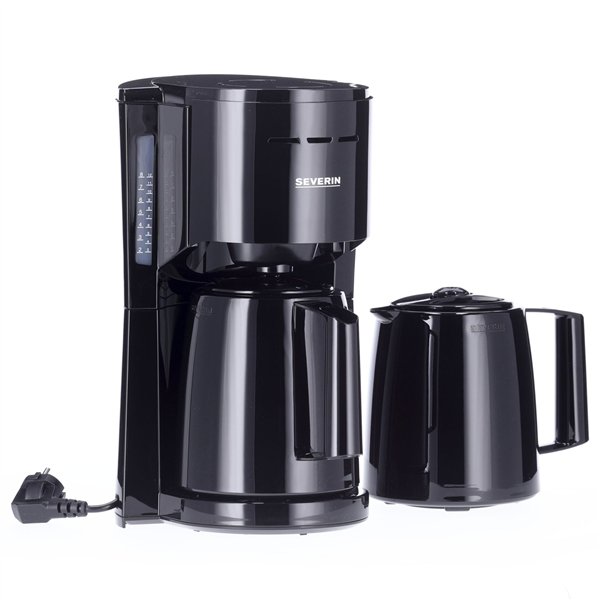 Severin KA 9307 nero   macchina da caffè filtro con 2 caraffe