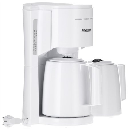 Severin KA 9309 bianco macchina caffè filtro c. 2 car.