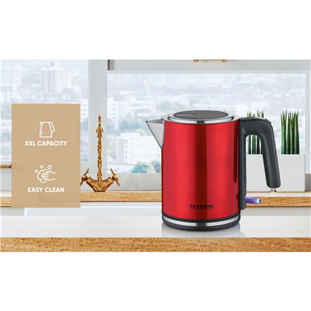 Severin WK 3427 bollitore rosso