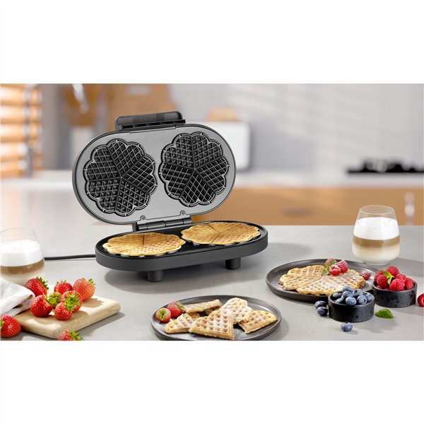 Severin WA 2118 Duo-Waffeleisen Black Line