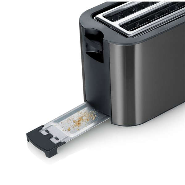 Severin AT 9341  Dark Inox Langschlitztoaster