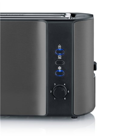 Severin AT 9341  Dark Inox Langschlitztoaster