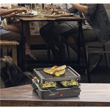 Severin RG 2370 Raclette con 4 padelle