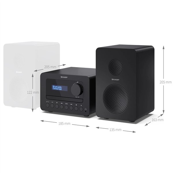 Sharp XL-B520D(BK) nero