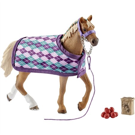 Schleich Horse Club        42360 Purosangue inglese con coperta